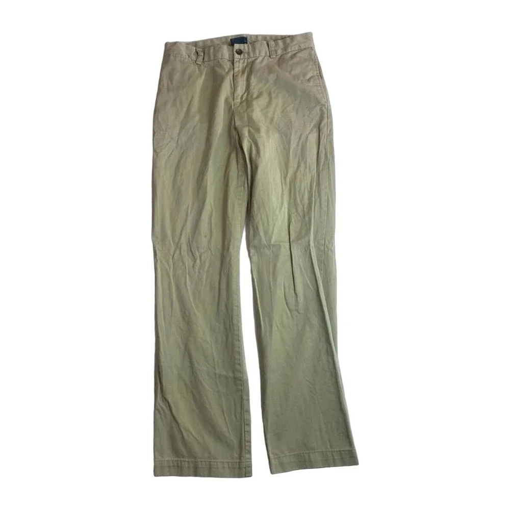 Polo Ralph lauren Pants Youth size 20 Khaki straight chino Stretch Beige Cotton